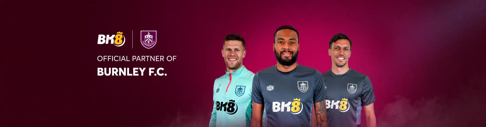 BK8 Official Training Wear Partner of Burnley F.C.